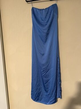 Abercrombie & Fitch Light Blue Satin Dress